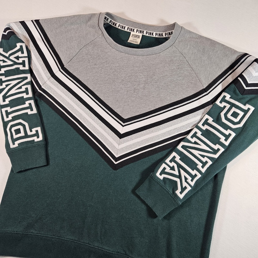 Victoria's Secret PINK Crewneck Varsity Pullover Sweatshirt‎ Medium Vintage